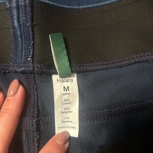 HALARA Women's Navy Flare Jeans